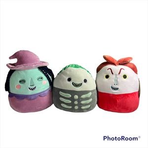 Nightmare Before Christmas Squishmallow Lot - Lock, Shock and Barrel New